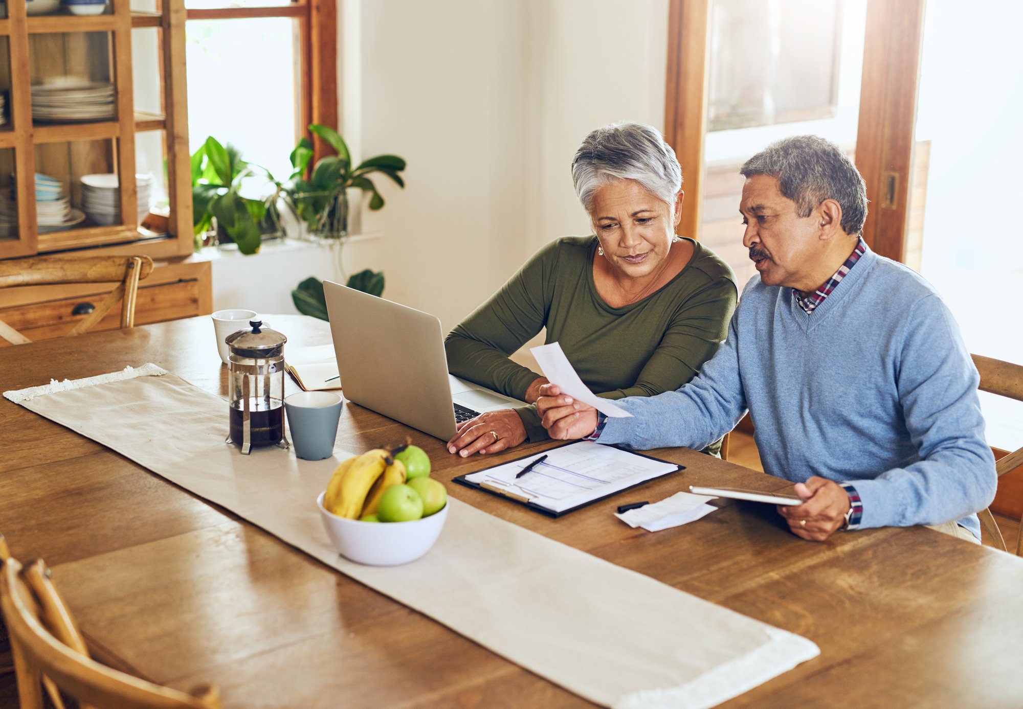 insurance customer older couple