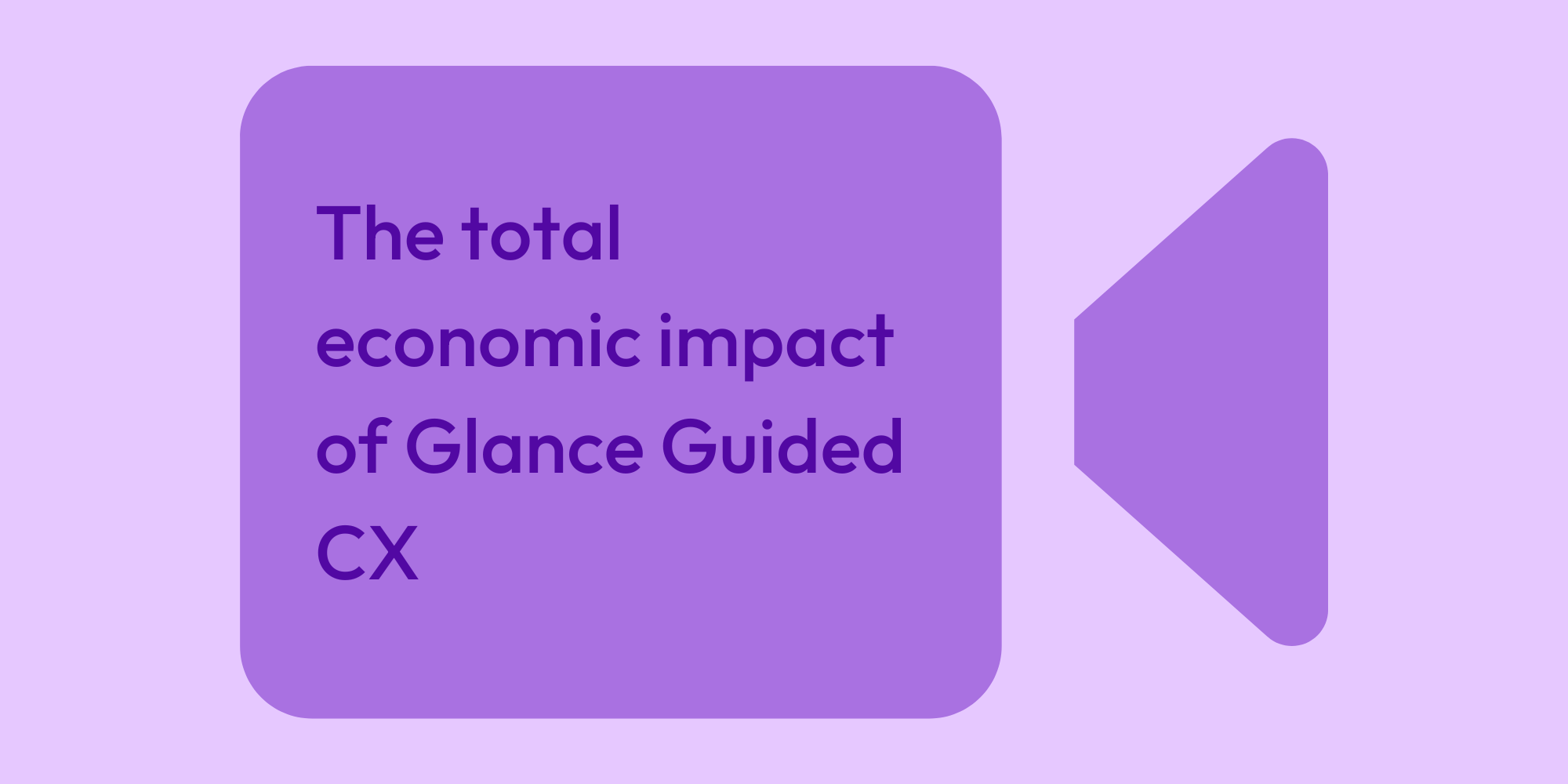 The total economic impact of Glance Guided CX